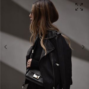 BALFERN LEATHER BIKER JACKET US 6